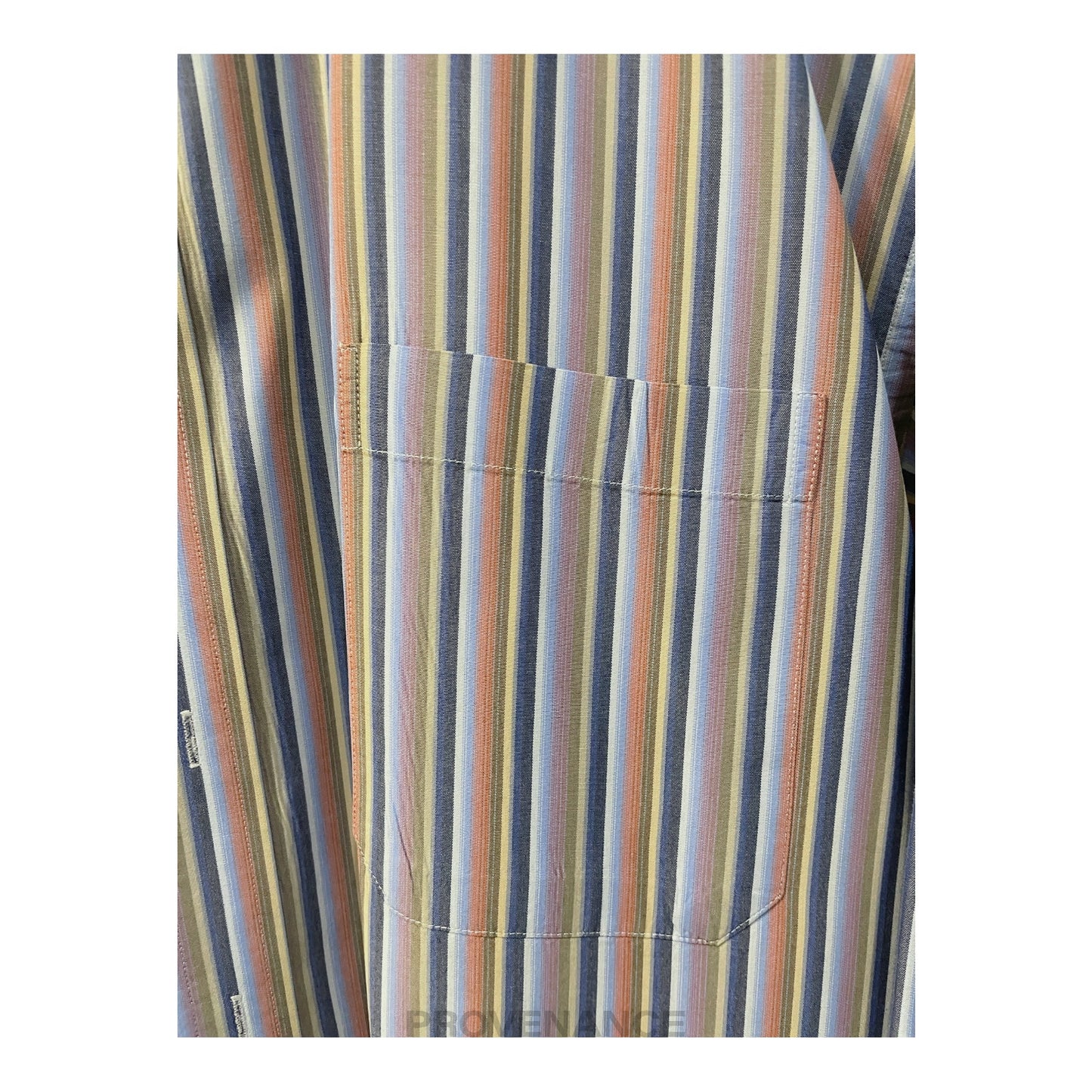 🔴 Balmain Button Down Shirt - Multicolor Striped