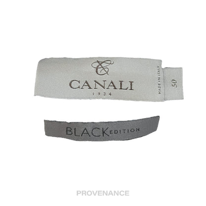 🔴 Canali Crewneck Patch Sweatshirt - Heather Grey