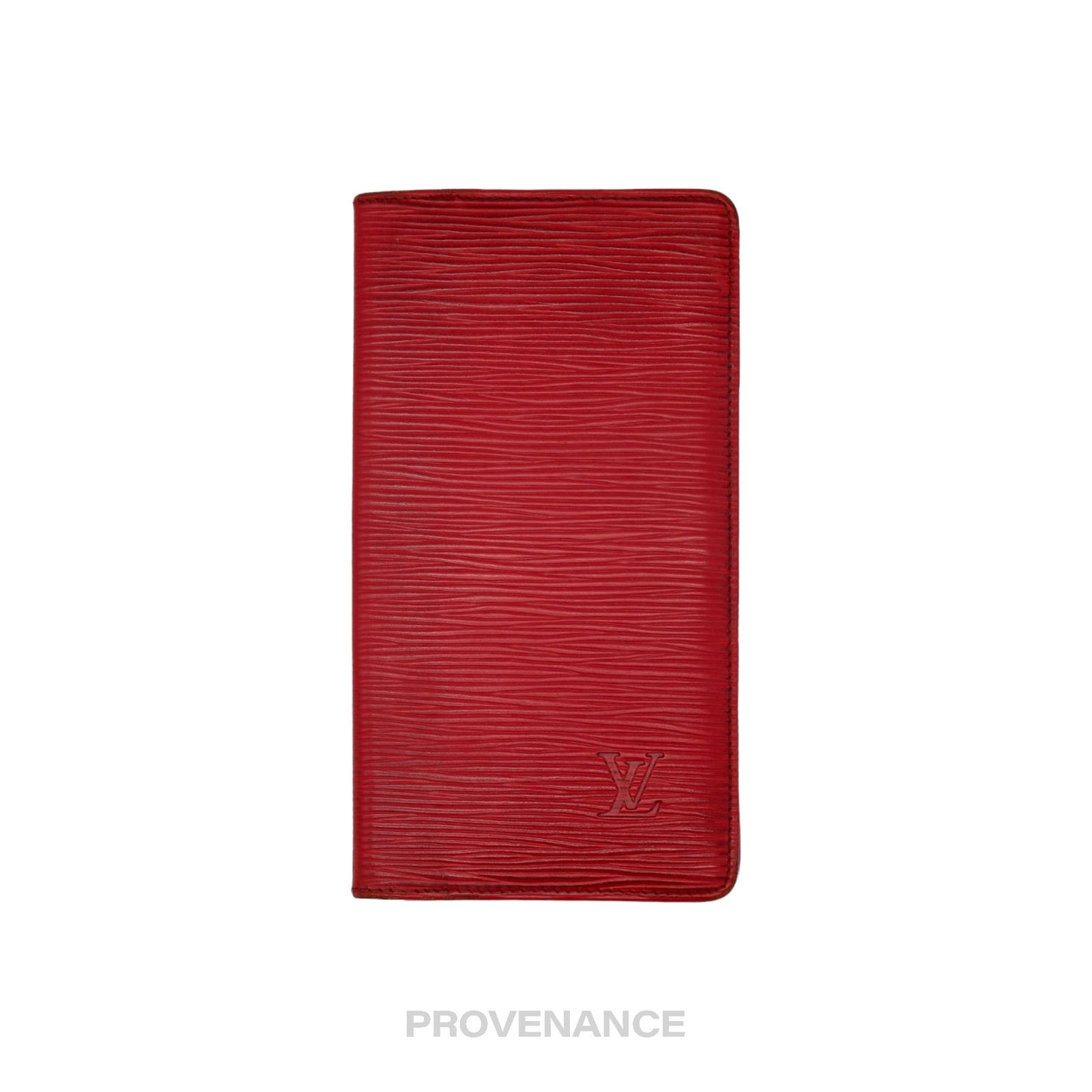 🔴 Louis Vuitton "MALLETIER" Long Wallet - Red Epi Leather