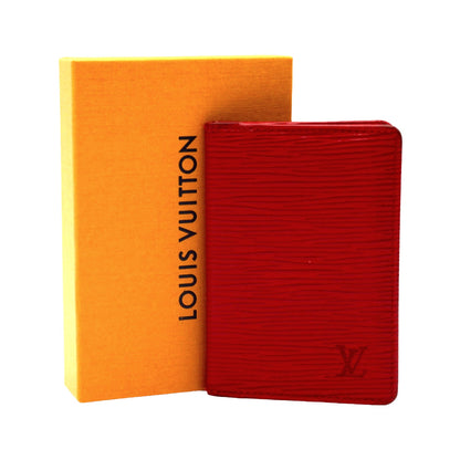 🔴 Louis Vuitton Pocket Organizer - Red Epi Leather