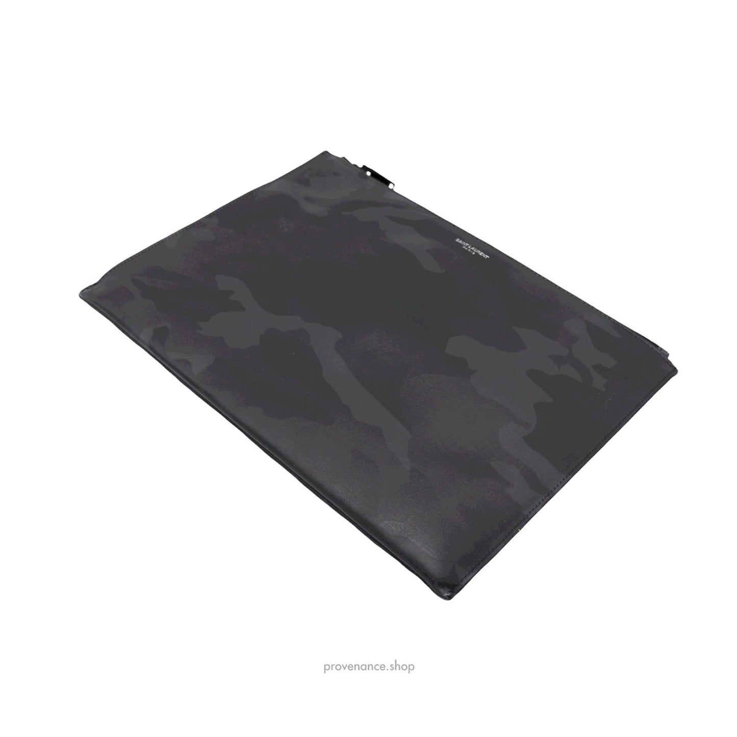 🔴 Saint Laurent Paris SLP Zipped Pouch - Shadow Camo