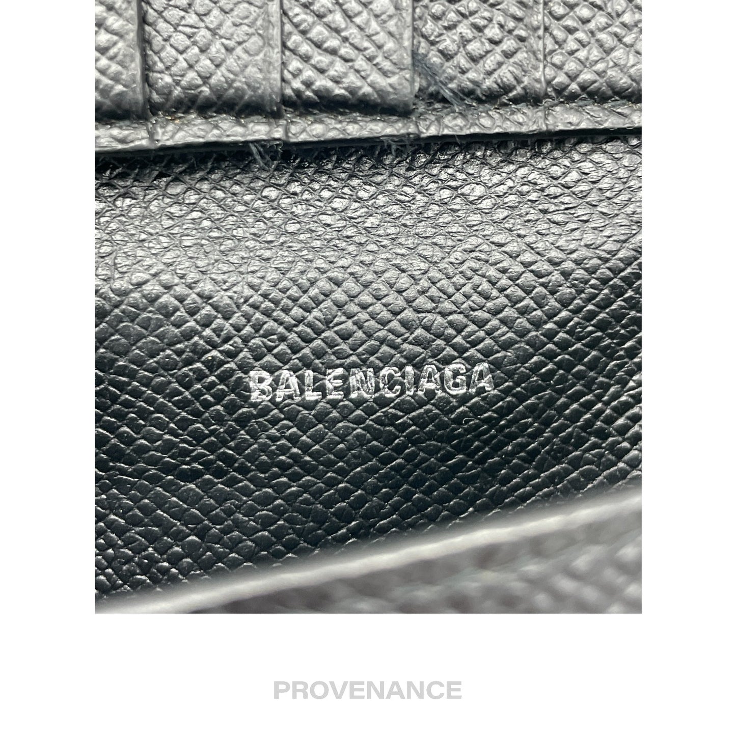 🔴 Balenciaga BB Logo Snap Wallet - Black Leather