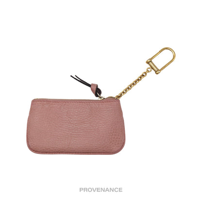 🔴 Gucci MII Key Pouch Cles - Powder Pink Tumbled Leather