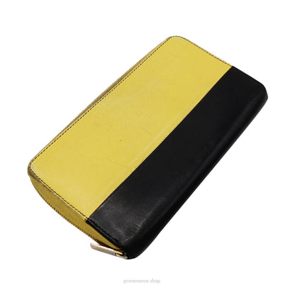 🔴 Celine Multifunction Zip Wallet - Yellow/Black