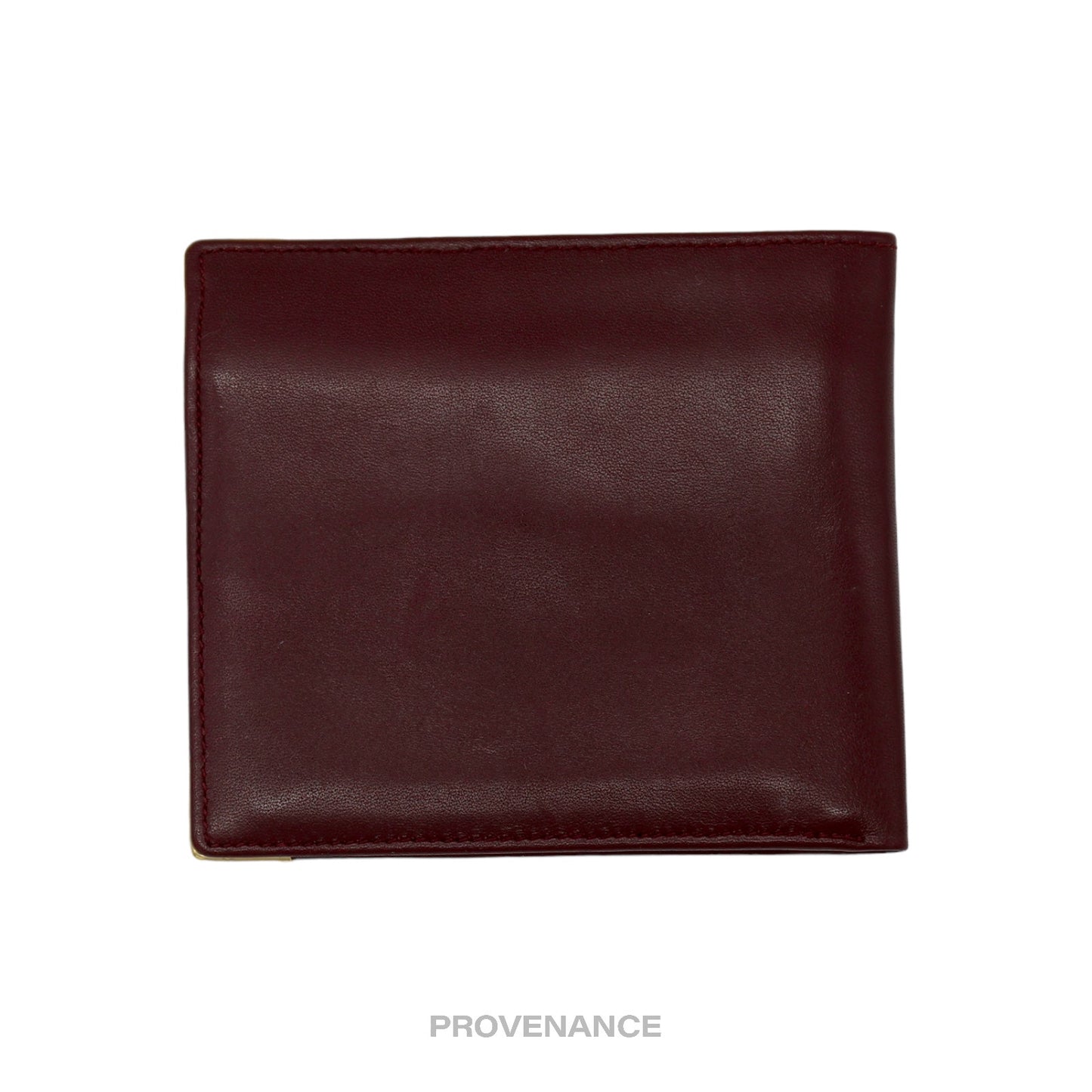 🔴 Givenchy Logo Bifold Wallet - Burgundy Leather