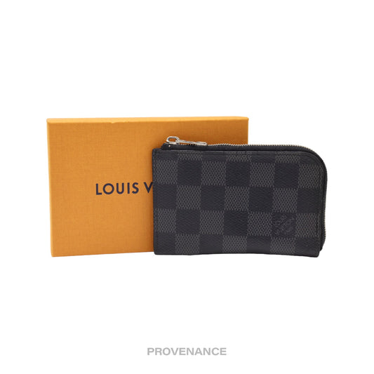 🔴 Louis Vuitton Zippy Card Holder Wallet - Damier Graphite