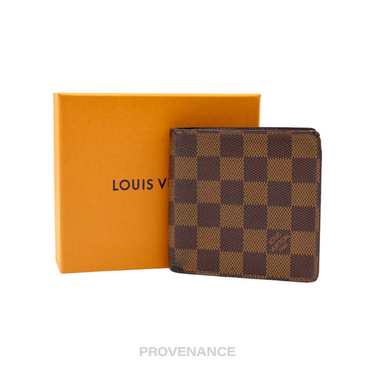 🔴 Louis Vuitton Marco Wallet - Damier Ebene