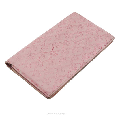 🔴 Goyard Richelieu Long Wallet - Pink Goyardine