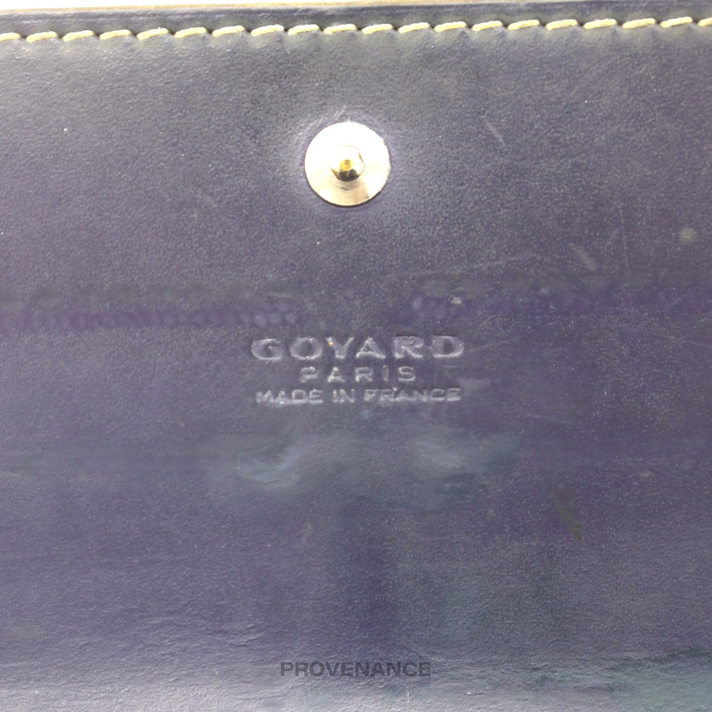 🔴 Goyard Varenne Long Wallet - Navy Blue Goyardine