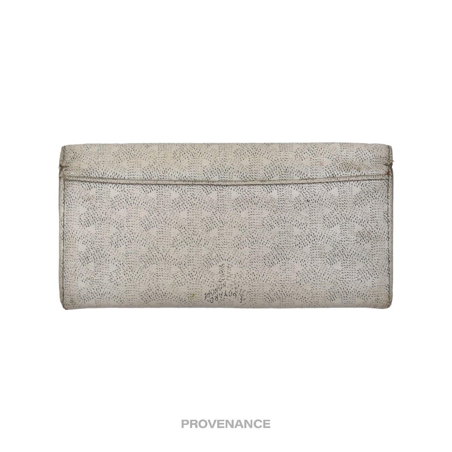 🔴 Goyard Varenne Long Wallet - White Goyardine