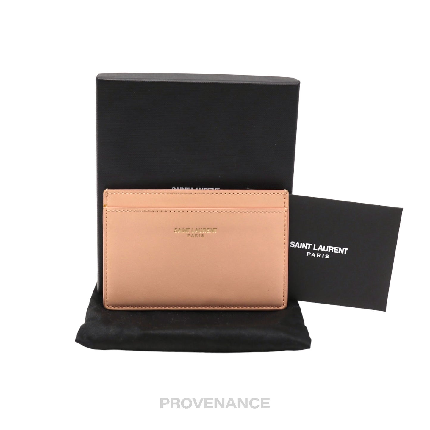 🔴 Saint Laurent Paris SLP YSL Cardholder Wallet - Blush