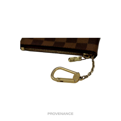 🔴 Louis Vuitton Key Pouch Cles -  Damier Ebene