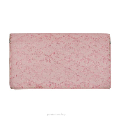 🔴 Goyard Richelieu Long Wallet - Pink Goyardine
