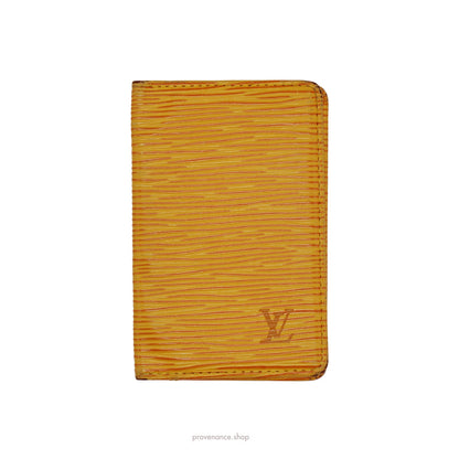 🔴 Louis Vuitton Pocket Organizer Wallet - Tassil Yellow Epi Leather