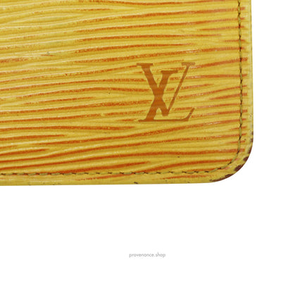 🔴 Louis Vuitton Key Pouch Cles - Tassil Yellow Epi Leather