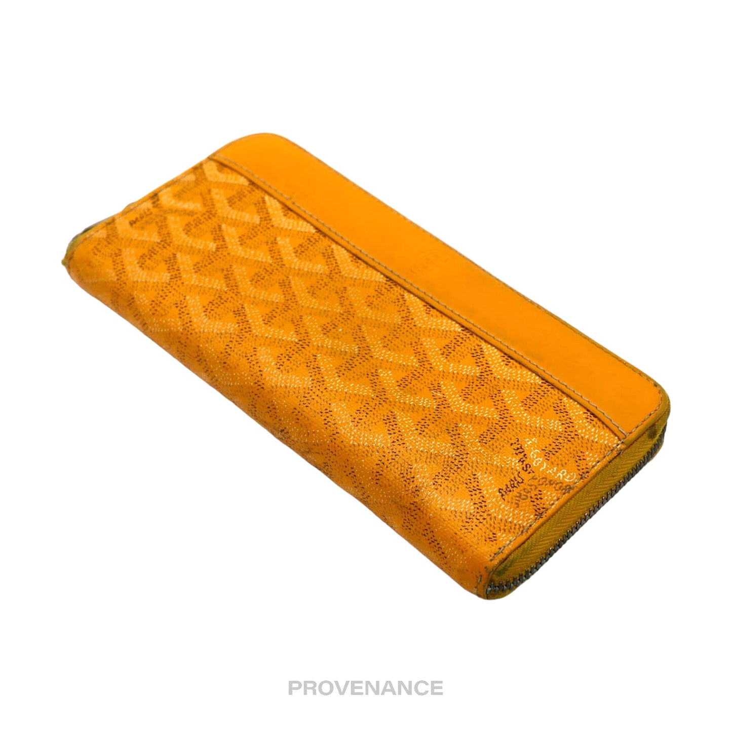 🔴 Goyard Matignon Zipped Wallet - Yellow Goyardine