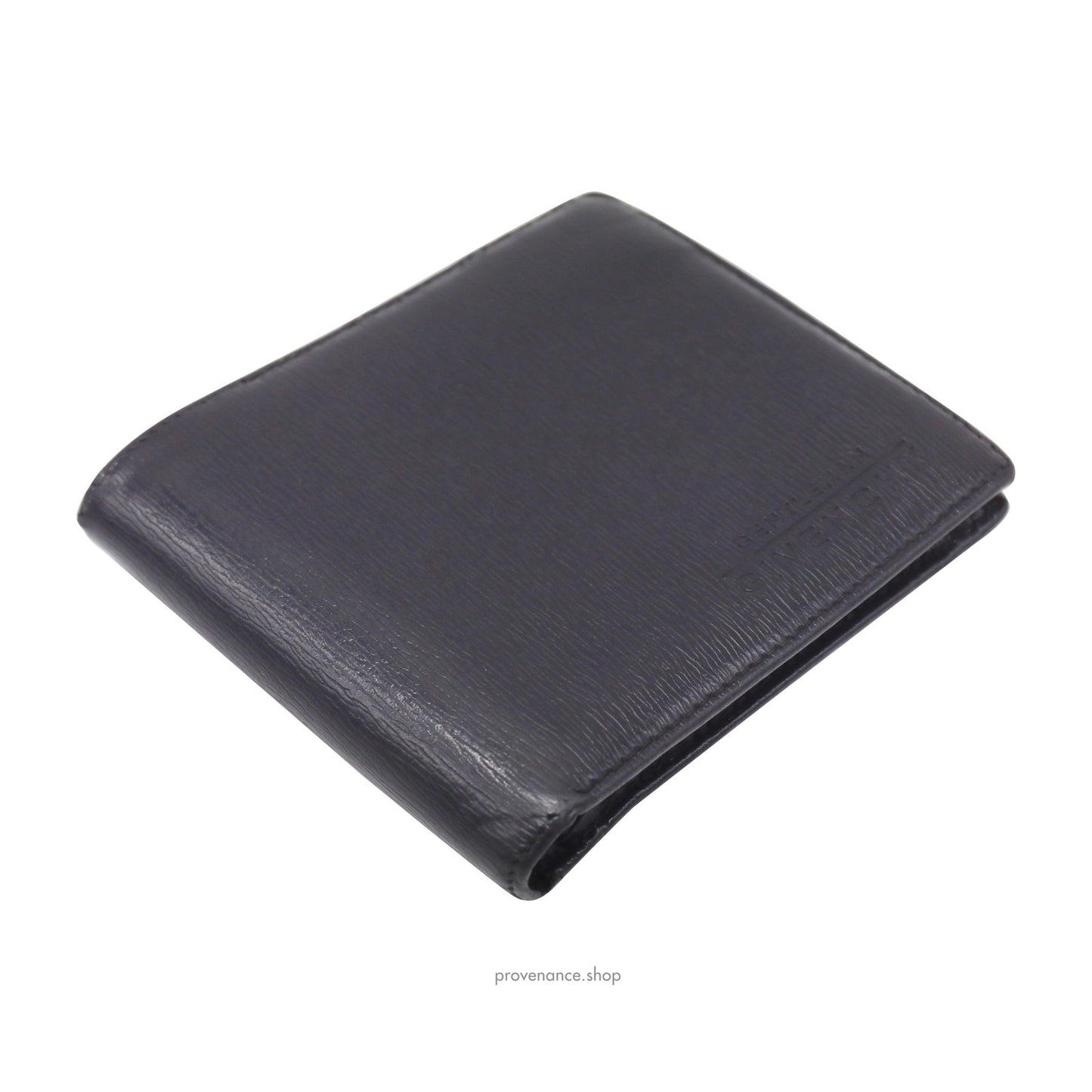 🔴 Givenchy Gentleman Bifold Wallet - Black Leather