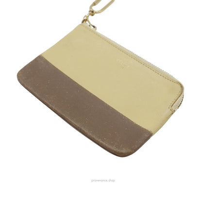 🔴 Celine Key Pouch Cles - Olive Drab/Cream