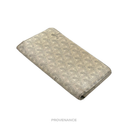 🔴 Goyard Richelieu Long Wallet - White Goyardine