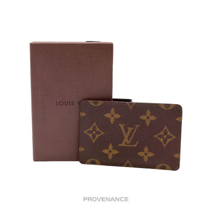 🔴 Louis Vuitton Card Holder Wallet - Monogram Small "f"