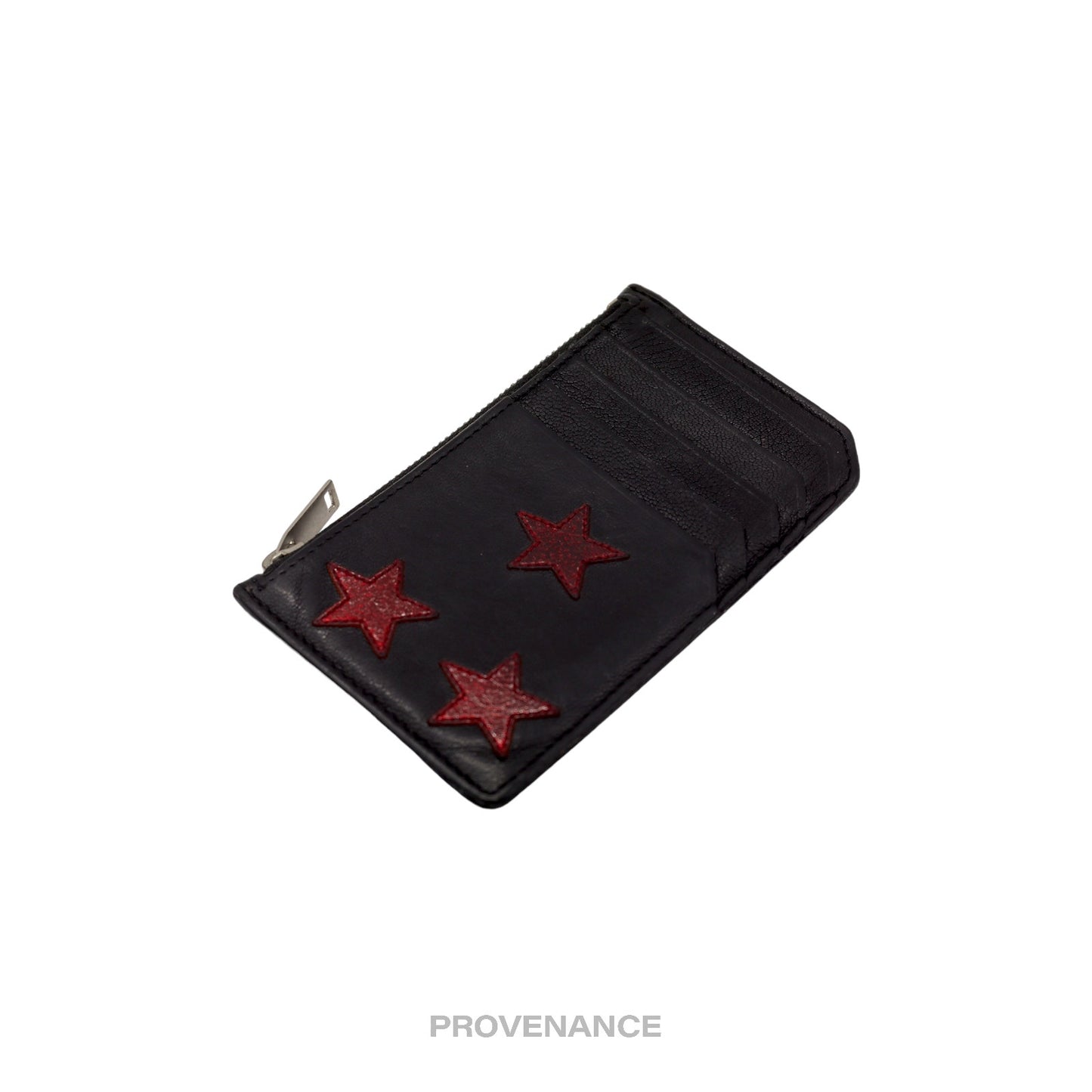 🔴 Saint Laurent Paris SLP Stars Fragment Card Wallet