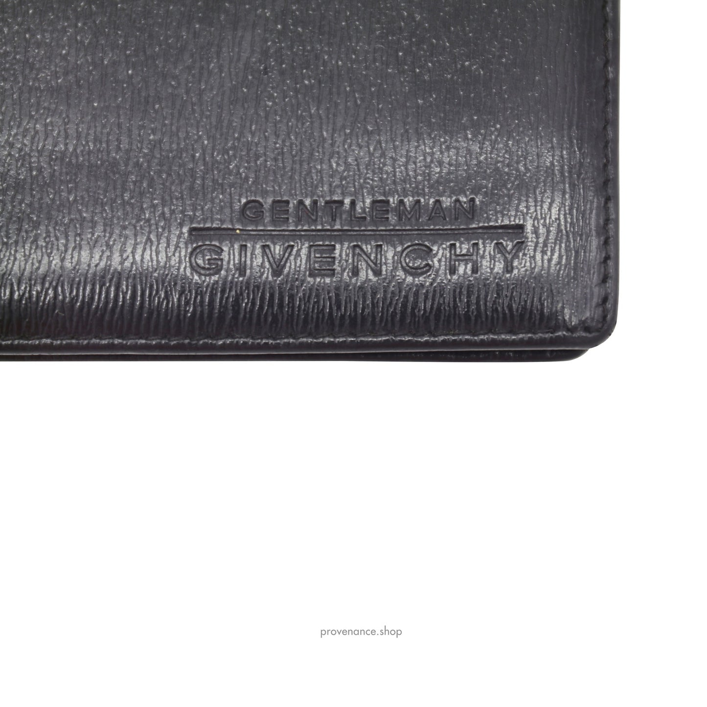 🔴 Givenchy Gentleman Bifold Wallet - Black Leather