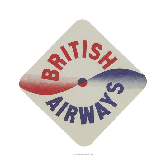 🔴Airline Label Postcard Sticker- BRITISH AIRWAYS
