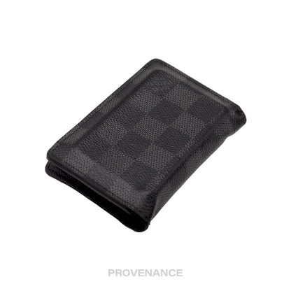 🔴 Louis Vuitton Pocket Organizer Wallet - Damier Graphite