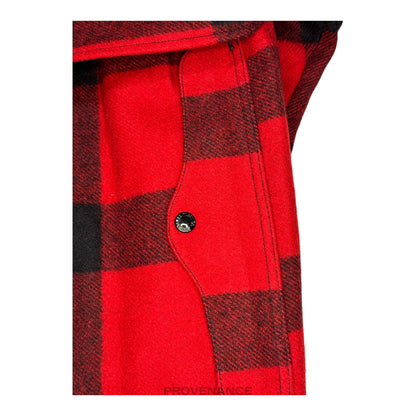 🔴 Filson Double Mackinaw Cruiser - Red/Black Plaid Plaid 36