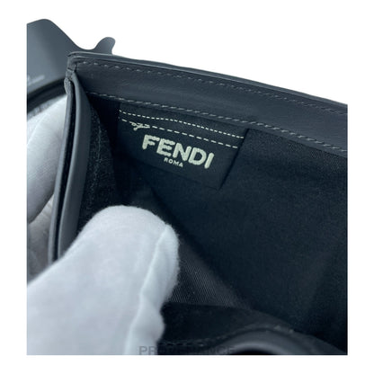 🔴 Fendi Bifold Wallet - FF Grey Leather