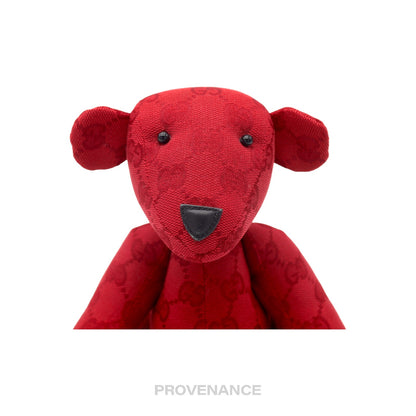 🔴 Gucci Teddy Bear - Red GG Canvas