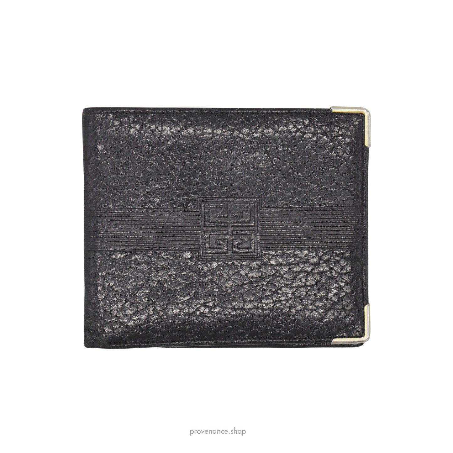 🔴 Givenchy ID Bifold Wallet - Black Leather