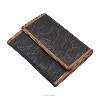 🔴 Dior Snap Wallet - Black Honeycomb Trotter