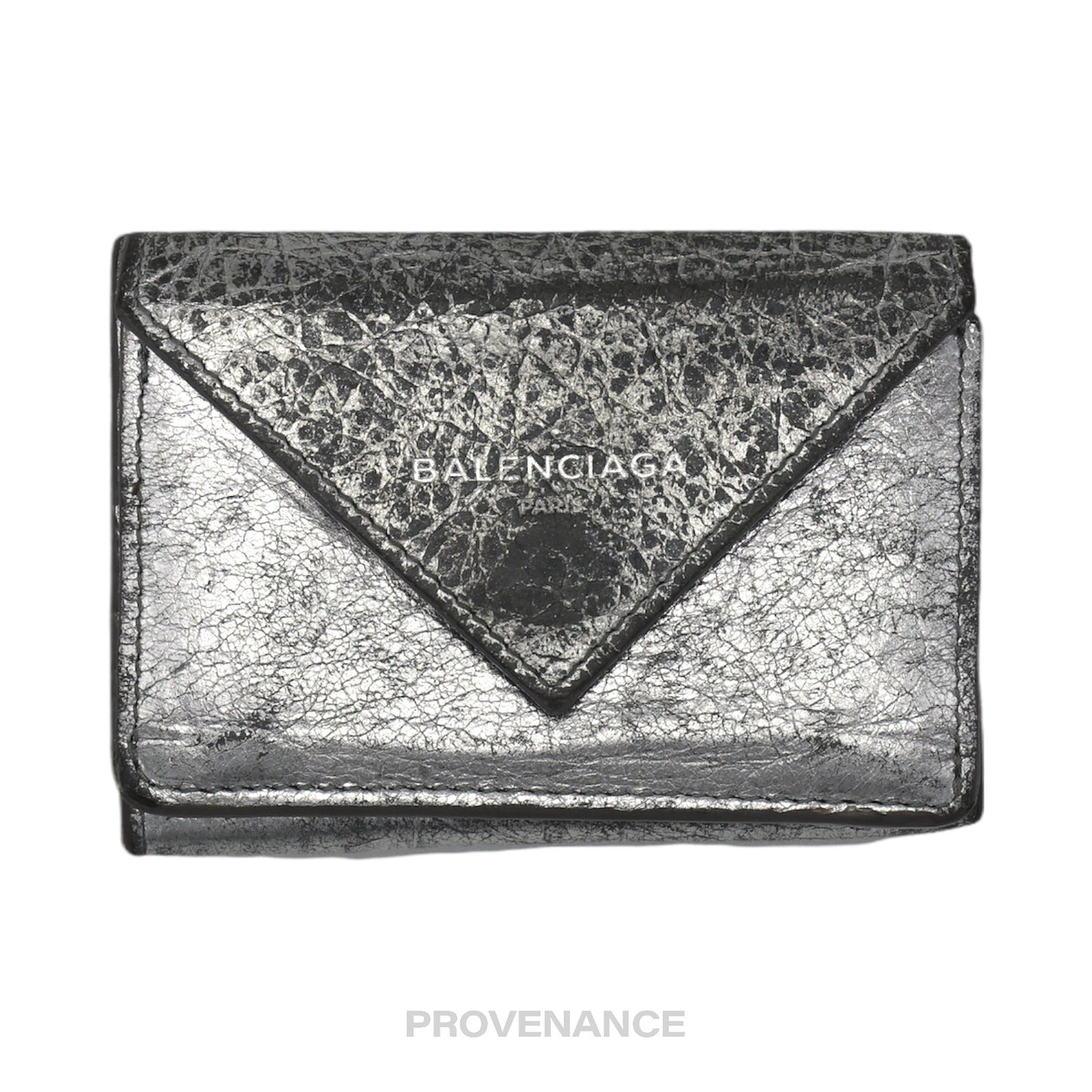 🔴 Balenciaga Papier Mini Wallet - Metallic