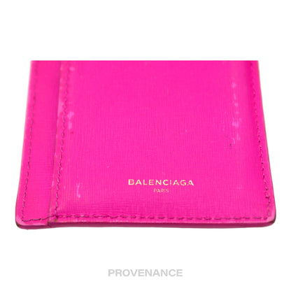 🔴 Balenciaga Zip Card Wallet - Pink