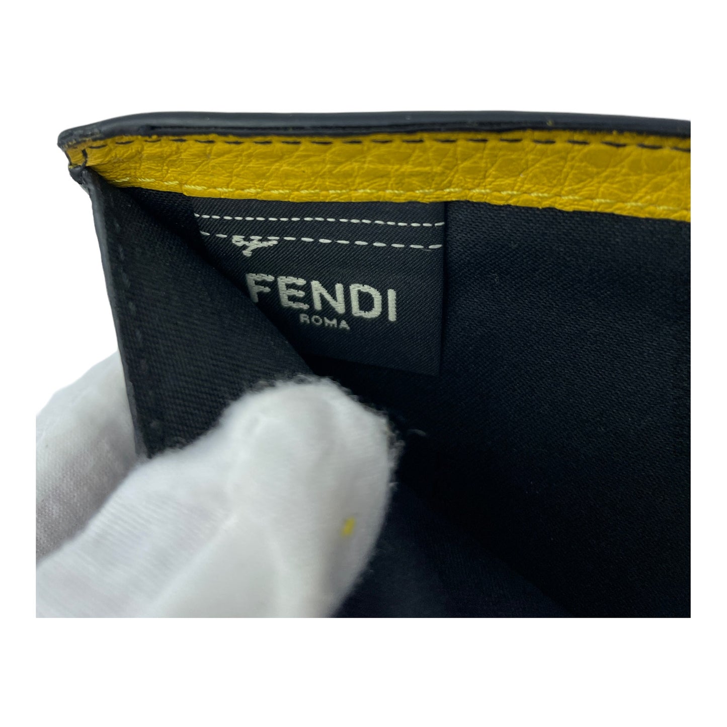 🔴 Fendi Bifold Wallet - Monster Eye Crocodile