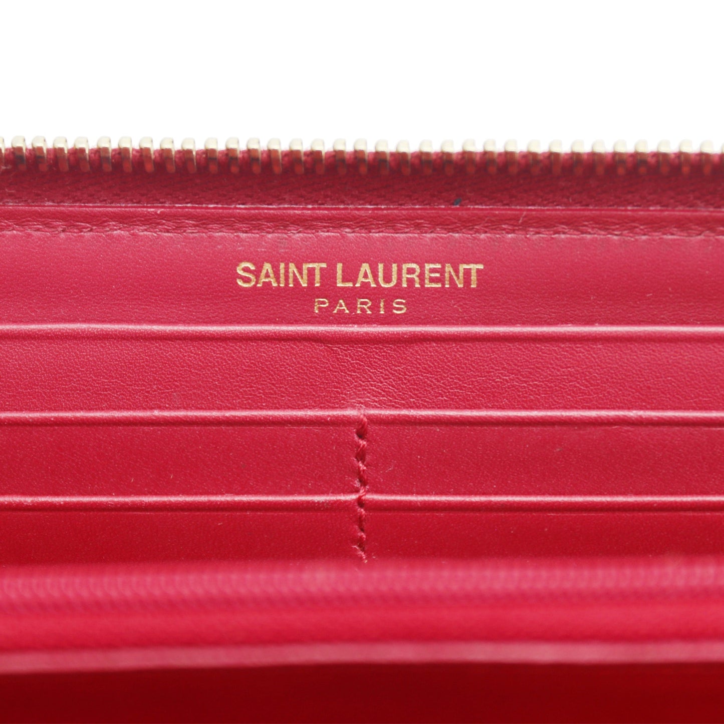 🔴 SLP Zip Long Wallet - Poppy Red Leather