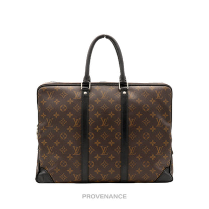 🔴 Louis Vuitton PDV Briefcase Bag - Monogram Macassar