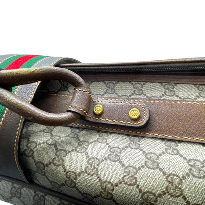 Gucci GG Supreme Suitcase with Web Detail