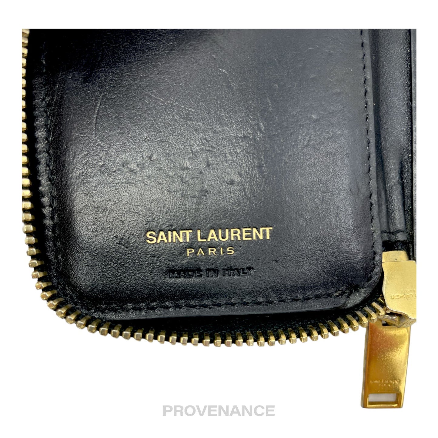🔴 Saint Laurent Paris SLP Key Card Wallet - Monogram