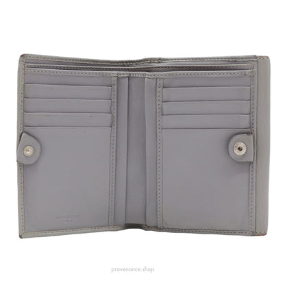 🔴 Givenchy Trifold Wallet - Grey Tumbled Leather