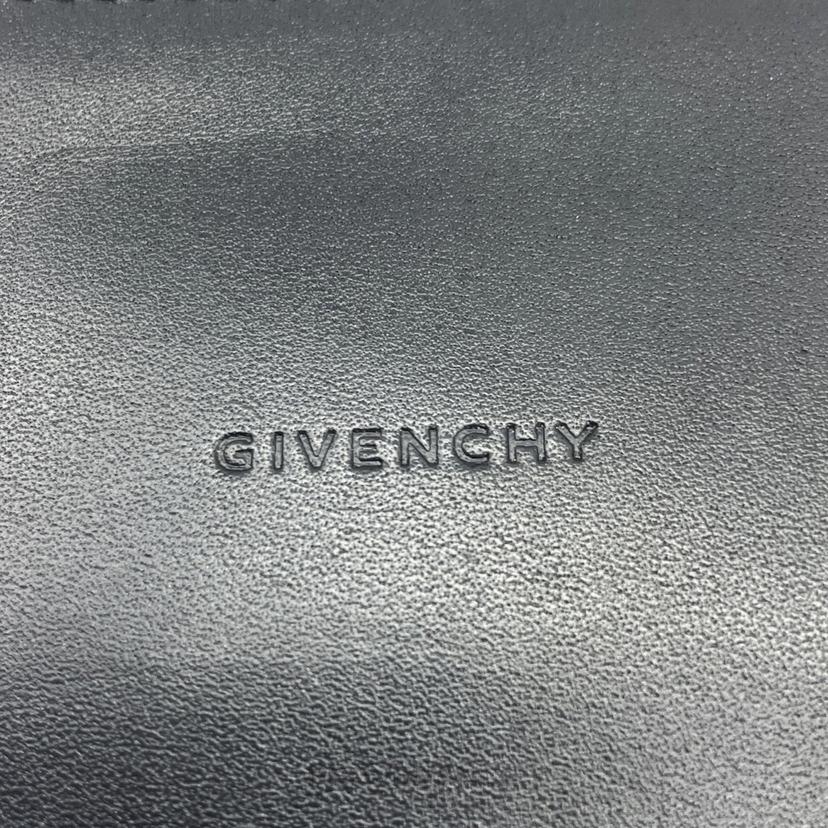 🔴 Givenchy Logo Card Holder Wallet - Black Leather