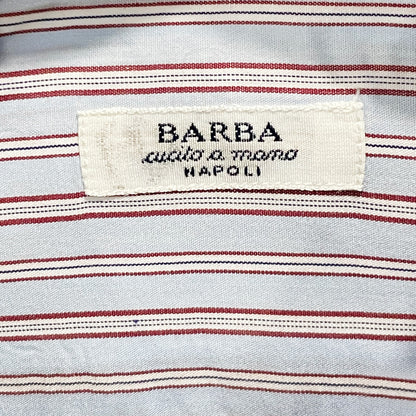 🔴 Barba Napoli Cotton Shirt - Striped