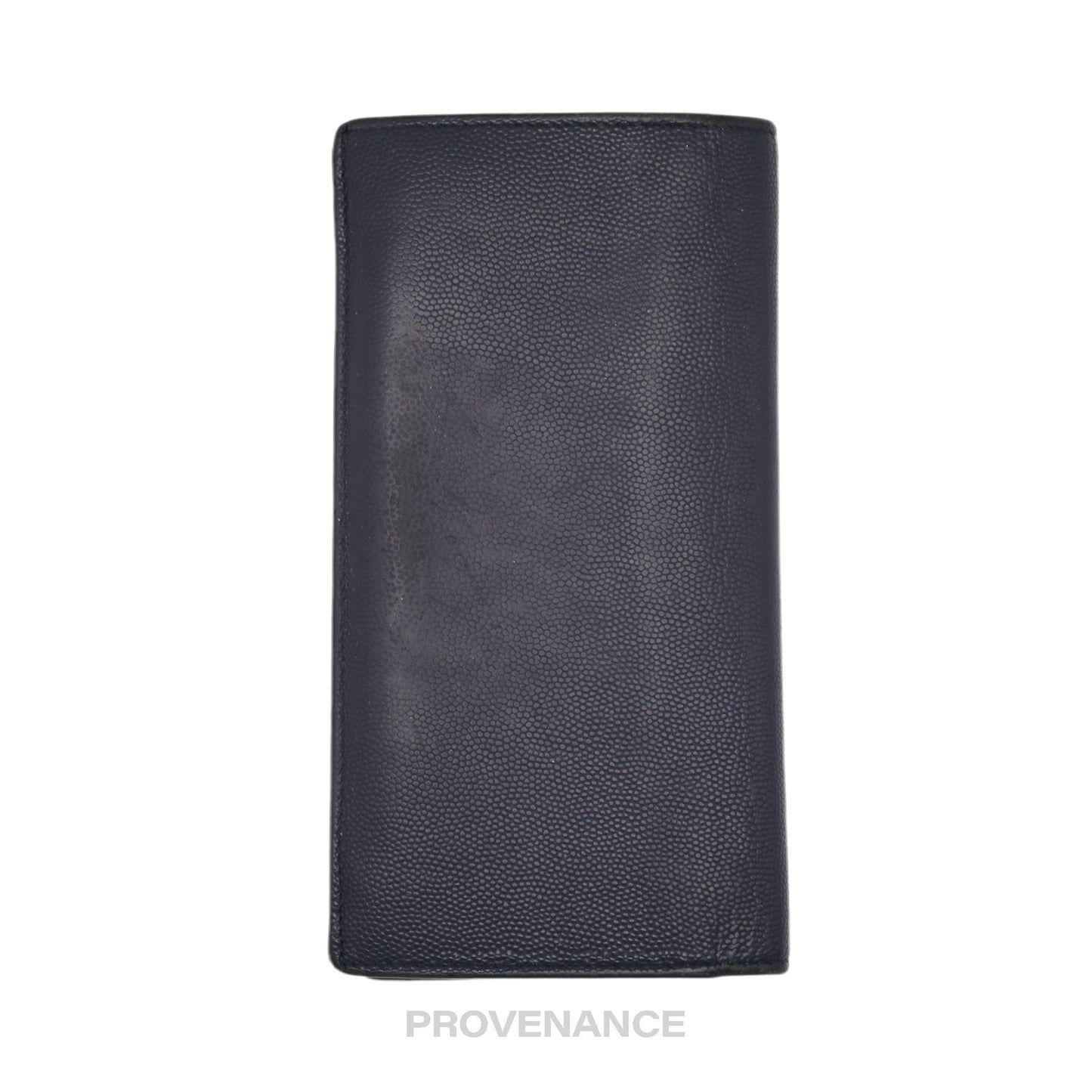 🔴 SLP Zip Long Wallet - Navy Leather