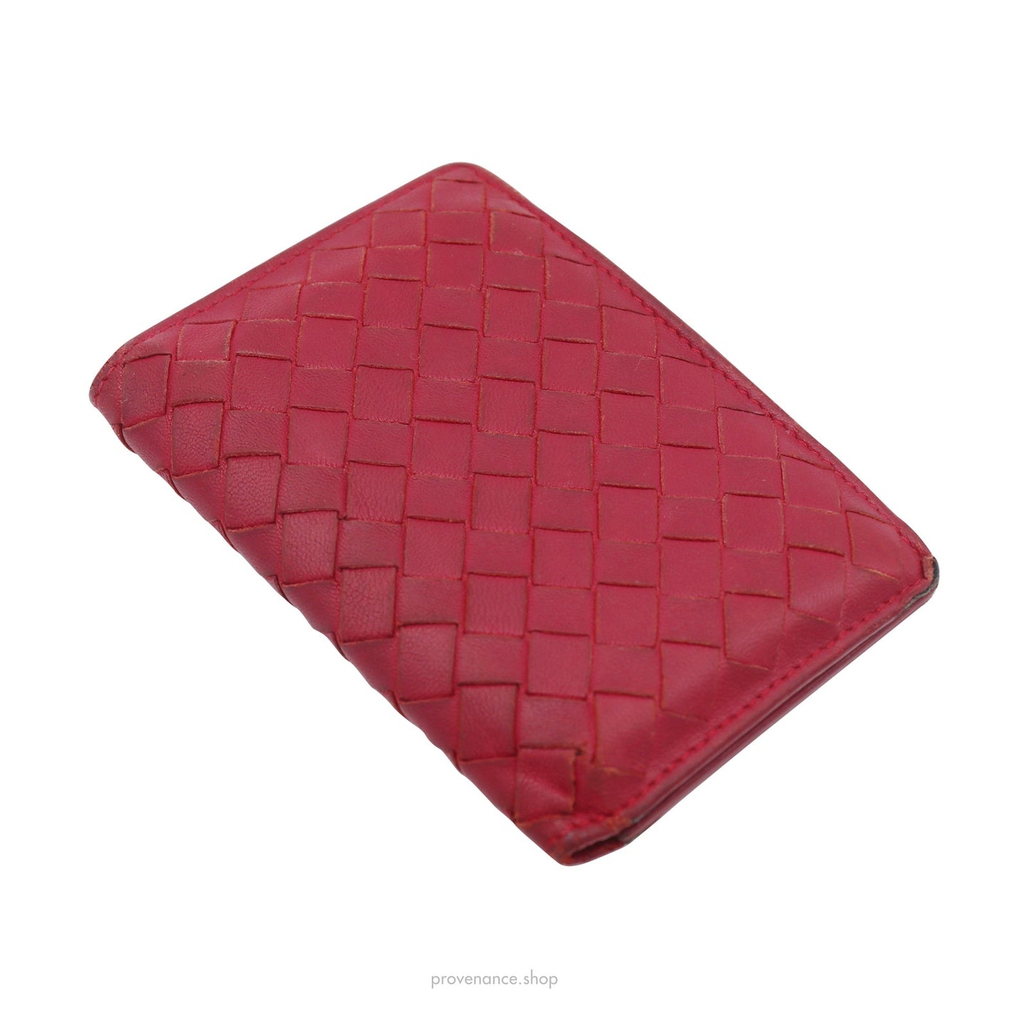 🔴 Bottega Veneta Pocket Organizer Wallet - Raspberry