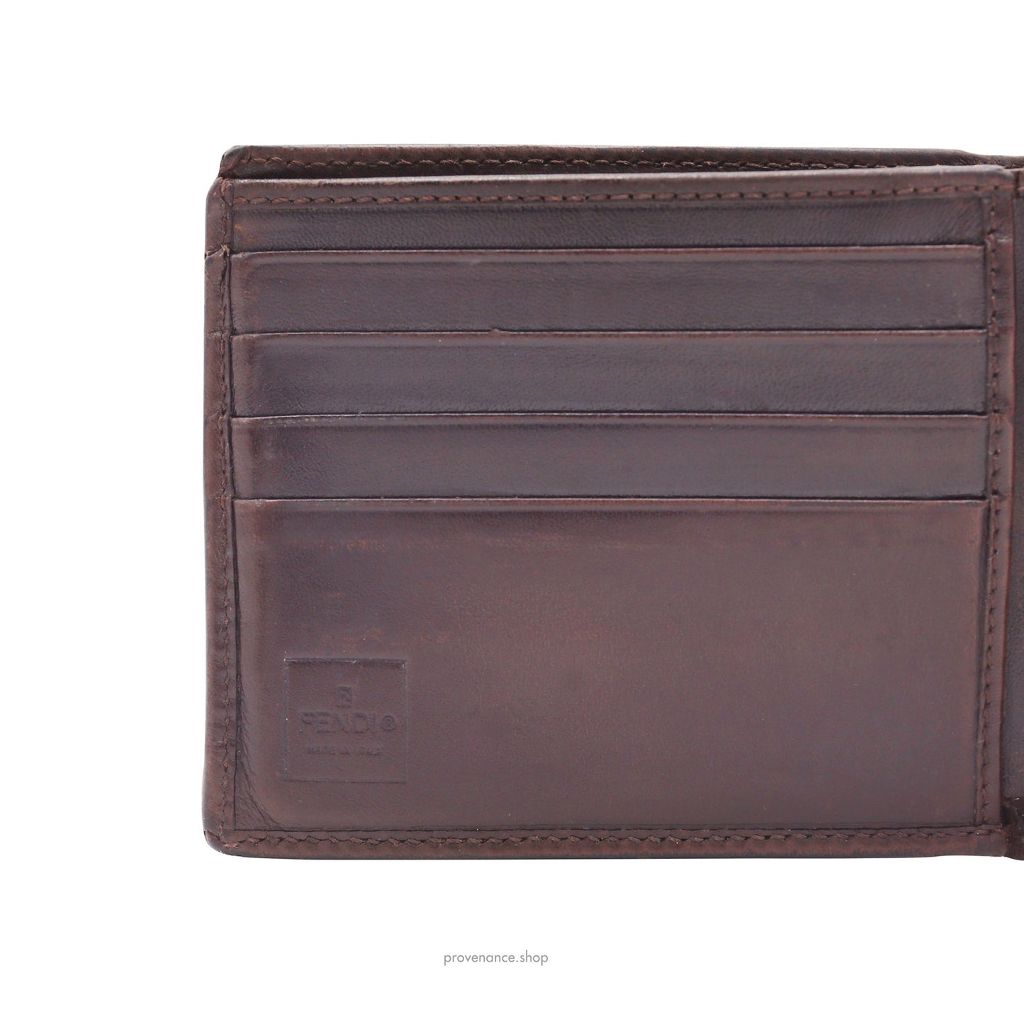 🔴 Fendi ID Bifold Wallet - FF Zucca