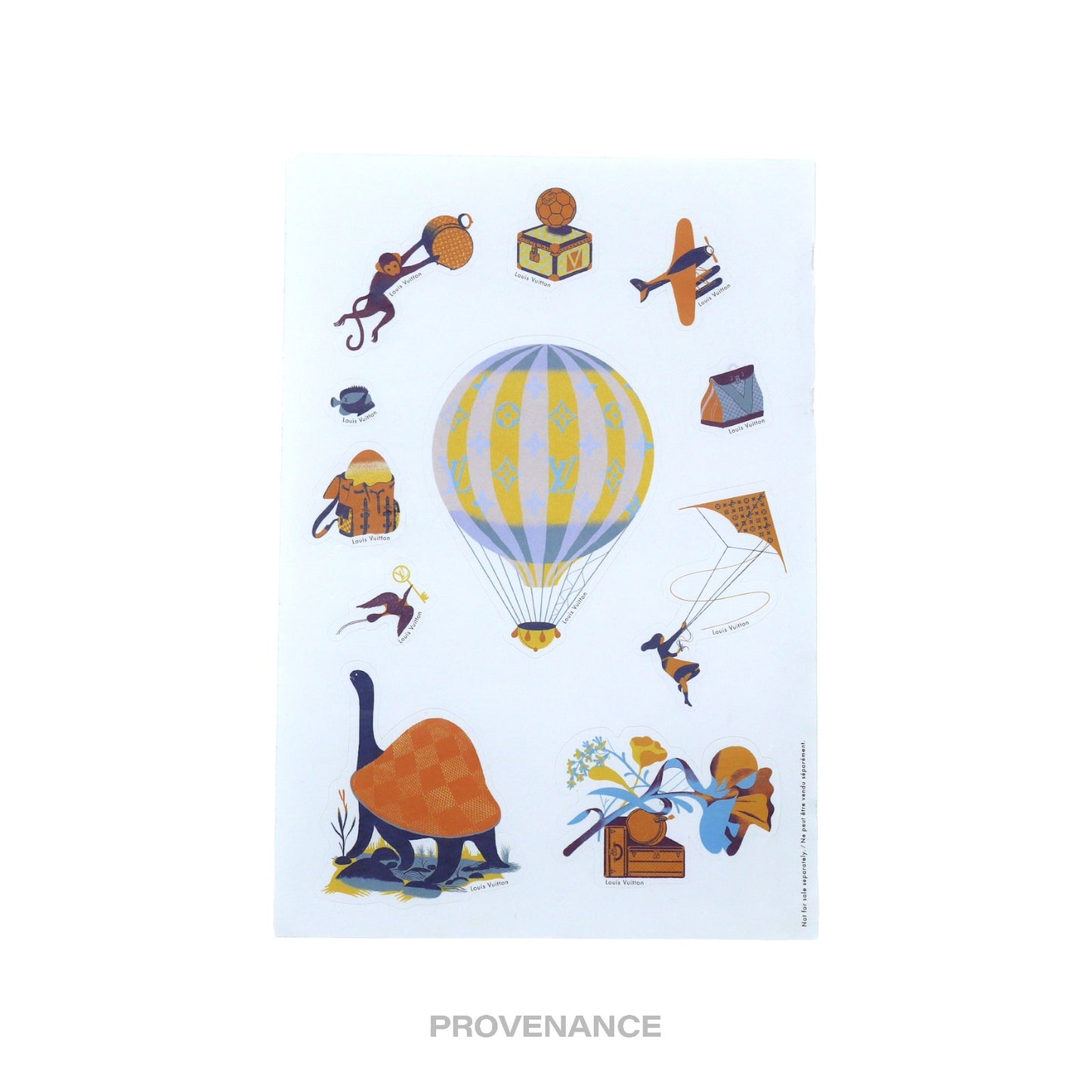 🔴 Louis Vuitton Sticker Set - Air Travel Trunk Balloon