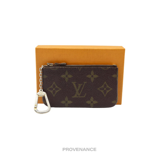 🔴 Louis Vuitton SMALL "f" Key Pouch Cles - Monogram