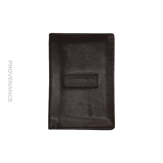 🔴 Christian Dior Pocket Organizer Wallet - Dark Chocolate Leather