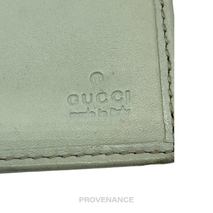 🔴 Gucci Long Wallet - GG Guccisima Chalk Leather